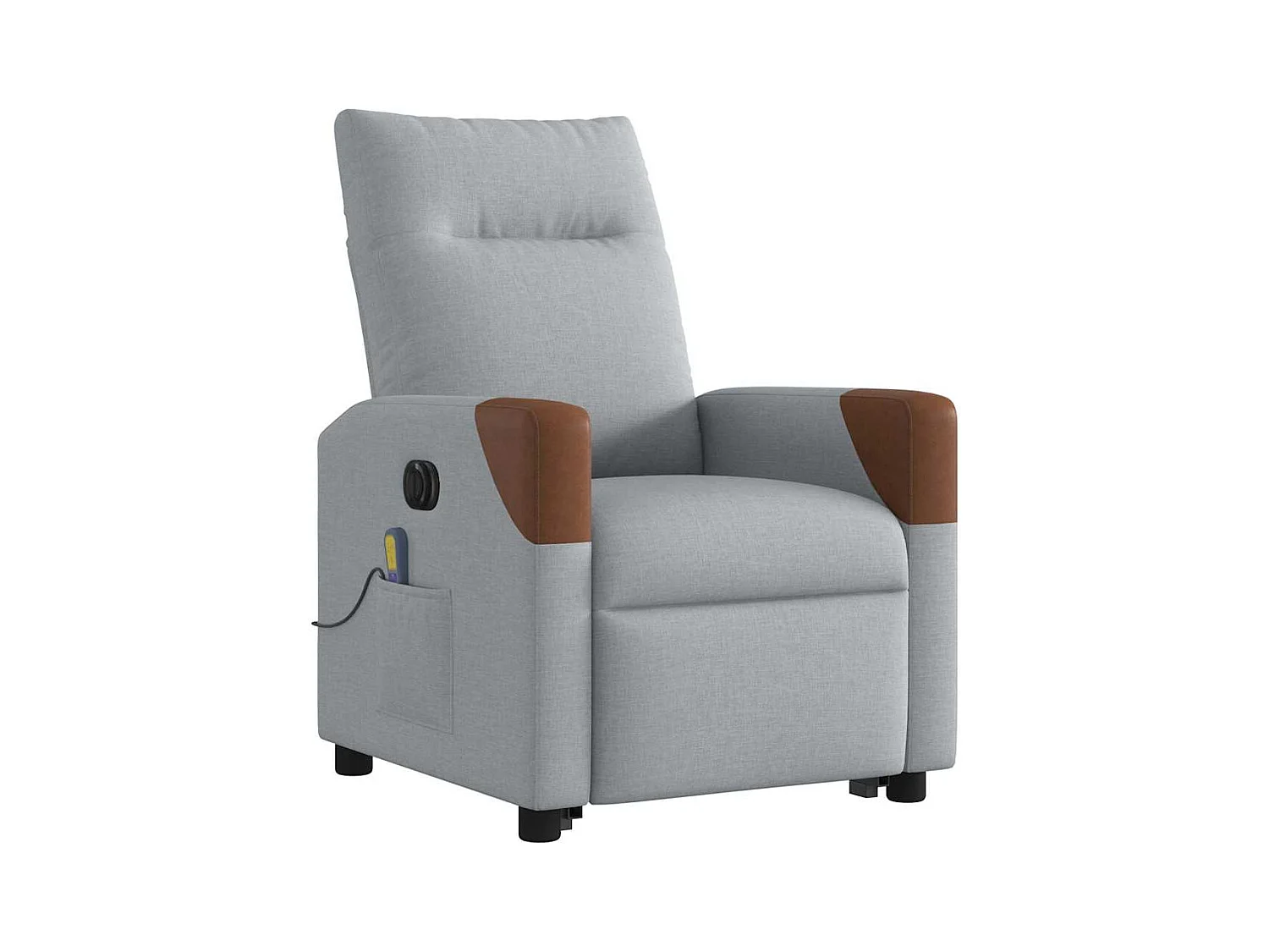 Sillón de salón | Silla | Sillón de masaje eléctrico reclinable elevable tela gris claro SHL2579