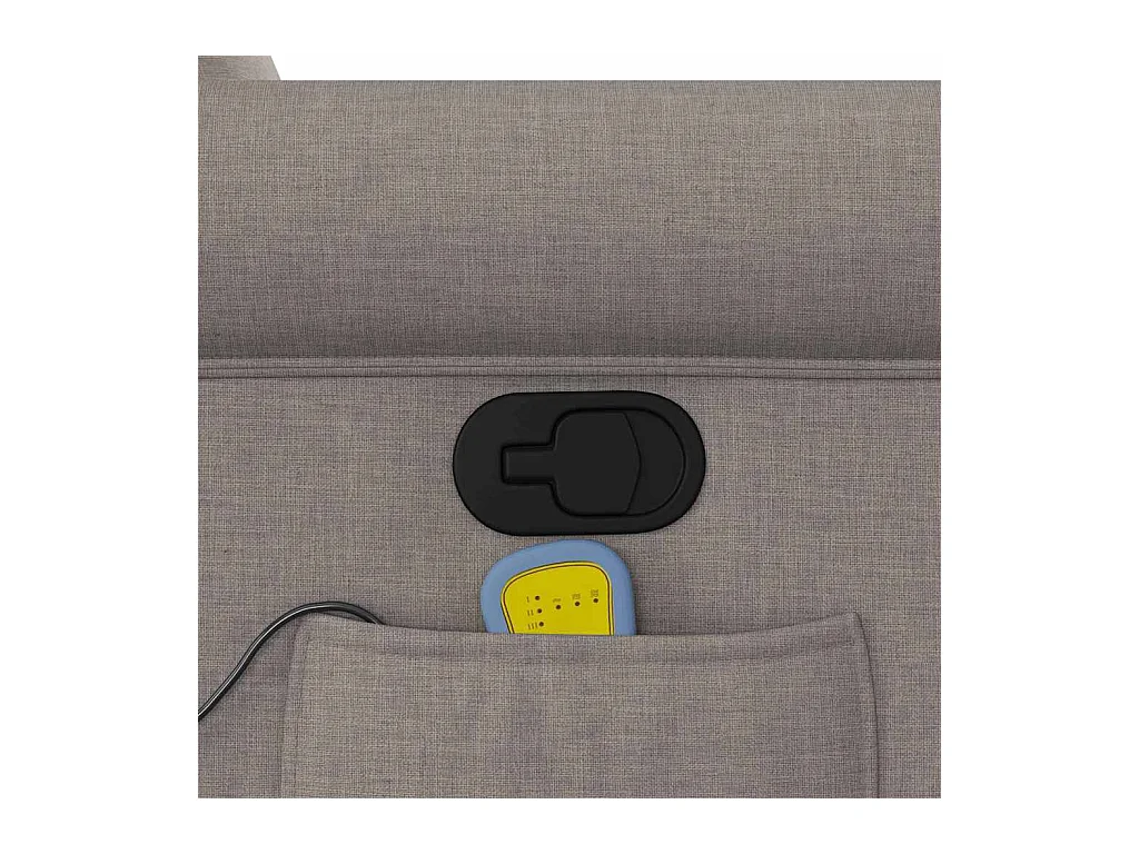 Sillón de salón | Silla | Sillón de masaje reclinable de tela gris taupé SHL4426