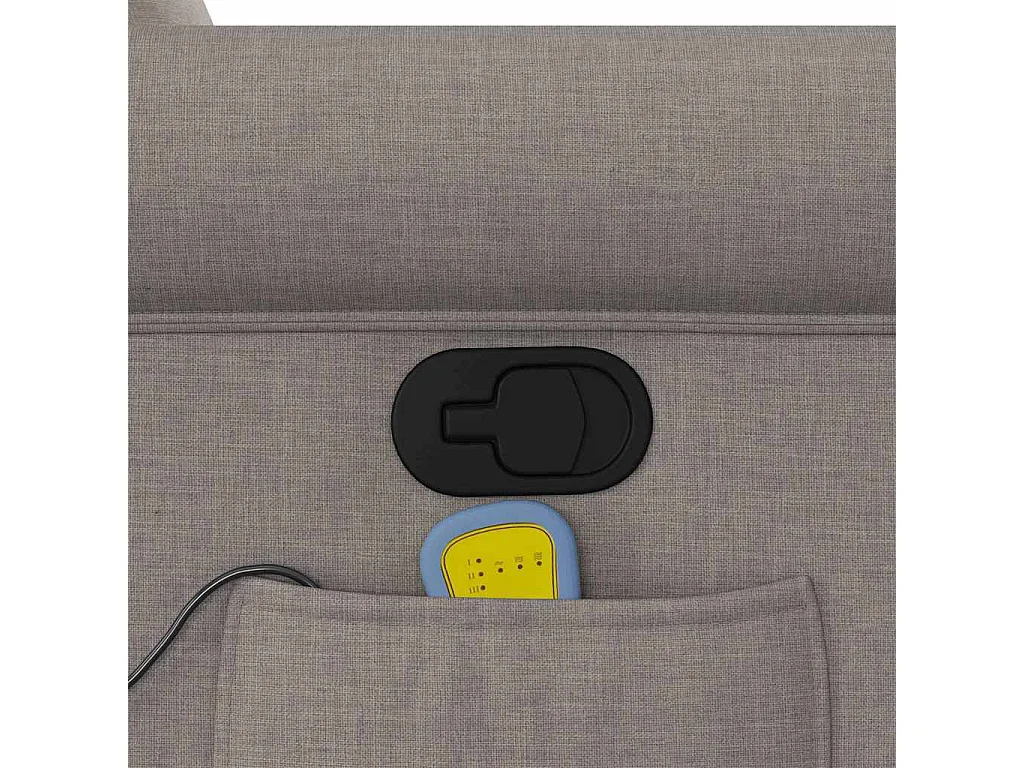 Fauteuil inclinable-Chaise de relax-Fauteuil de Massage Taupe Tissu SHL3334