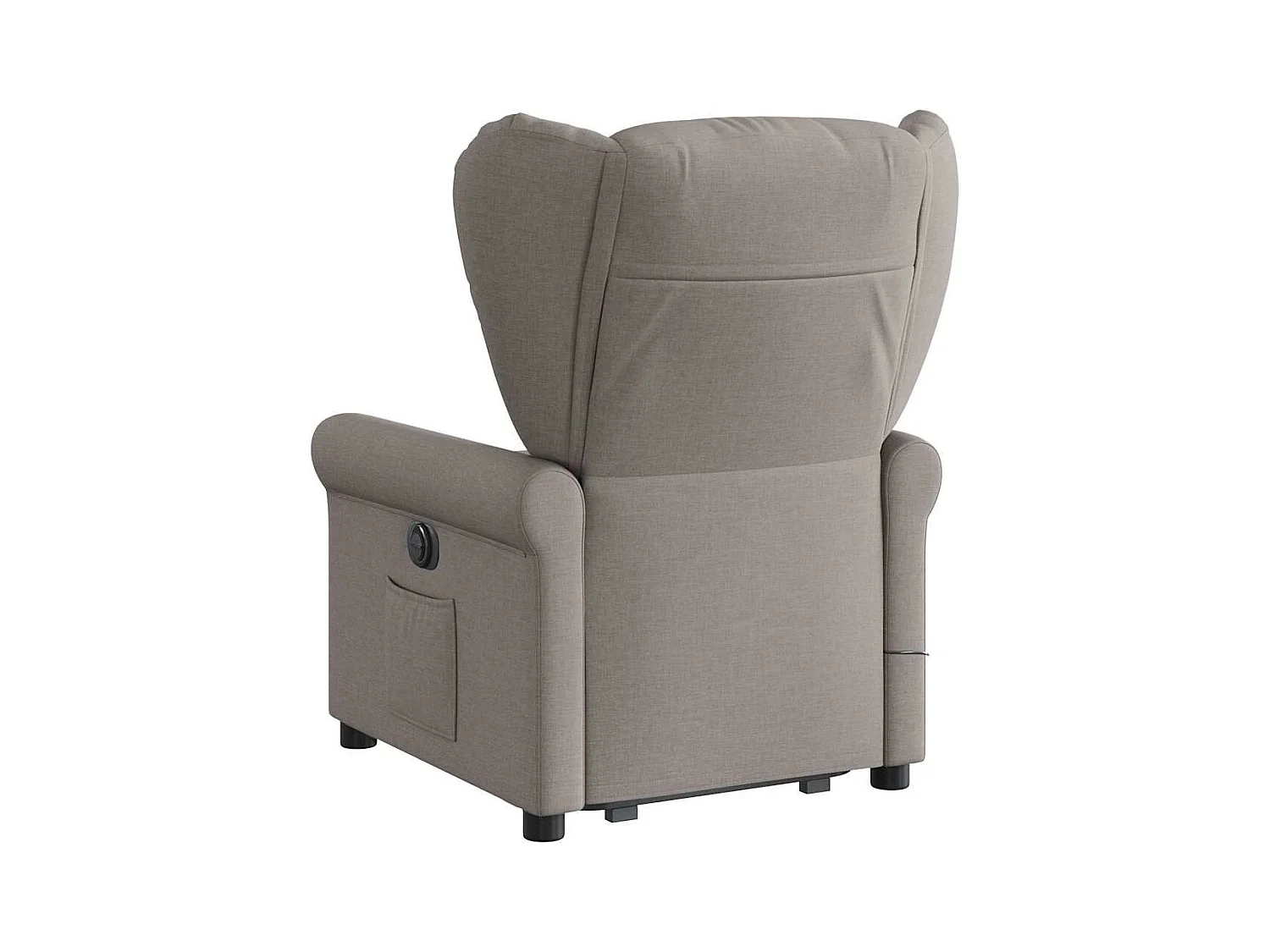 Sillón de relax | Sillón reclinable de masaje elevable tela gris taupé SHL2123