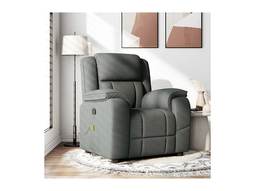 Sillón de salón | Silla | Sillón de masaje reclinable de tela gris oscuro SHL2999
