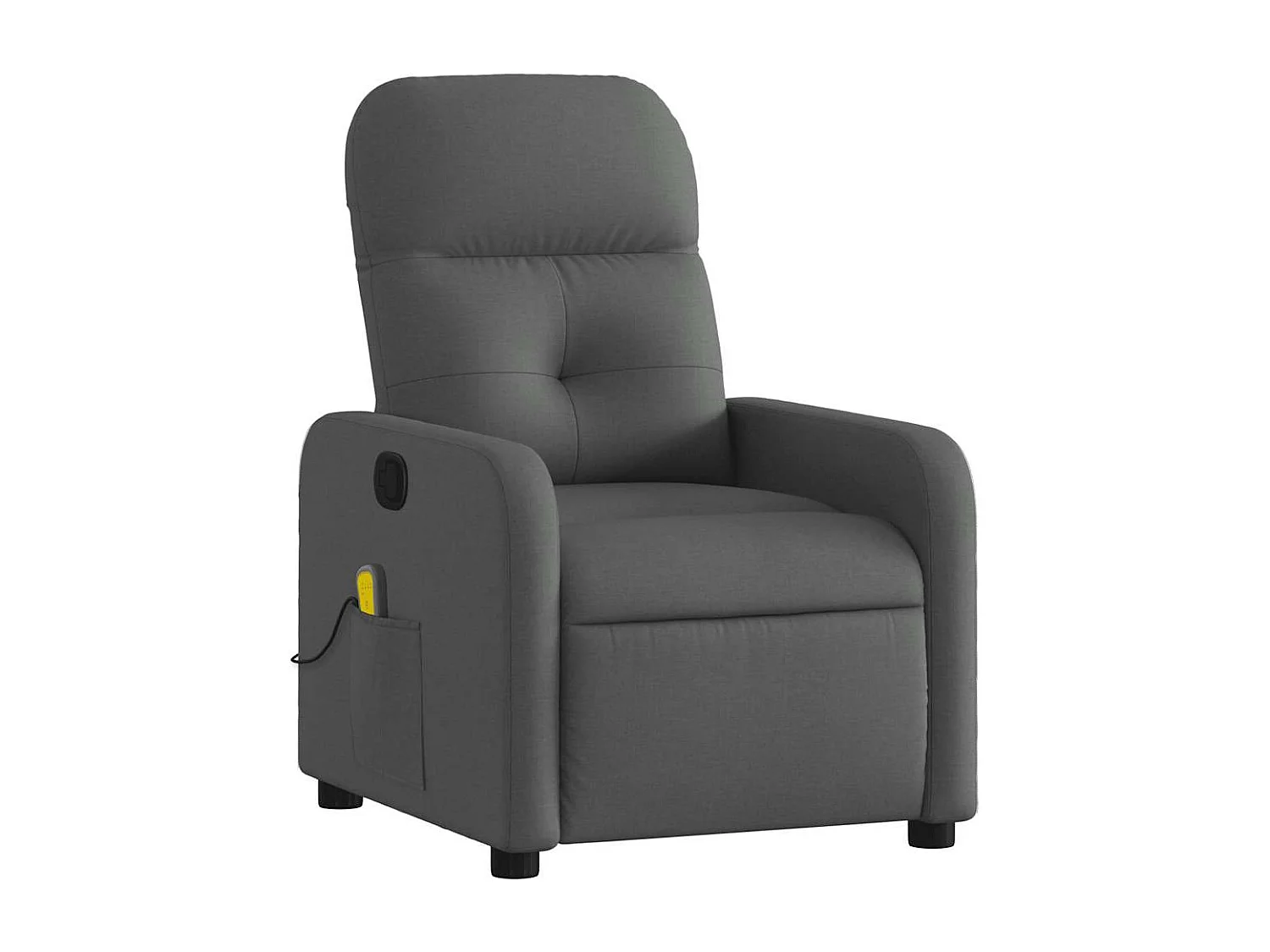Fauteuil inclinable-Chaise de relax-Fauteuil de Massage Gris foncé Tissu SHL1293