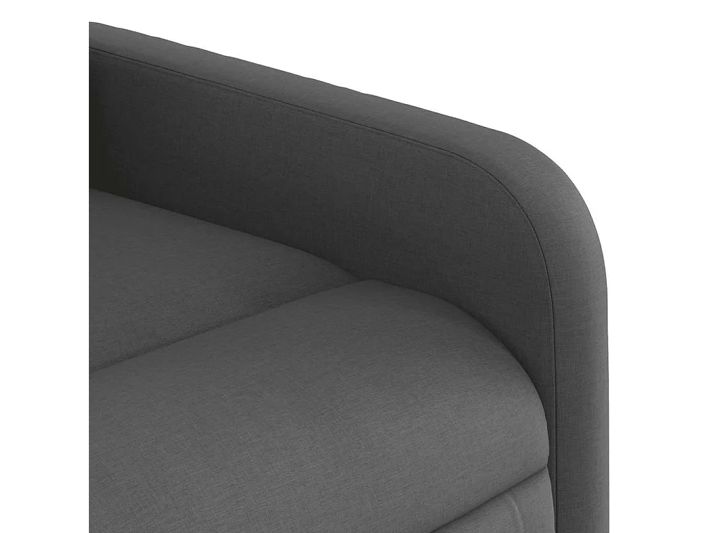 Fauteuil inclinable-Chaise de relax-Fauteuil de Massage Gris foncé Tissu SHL1293
