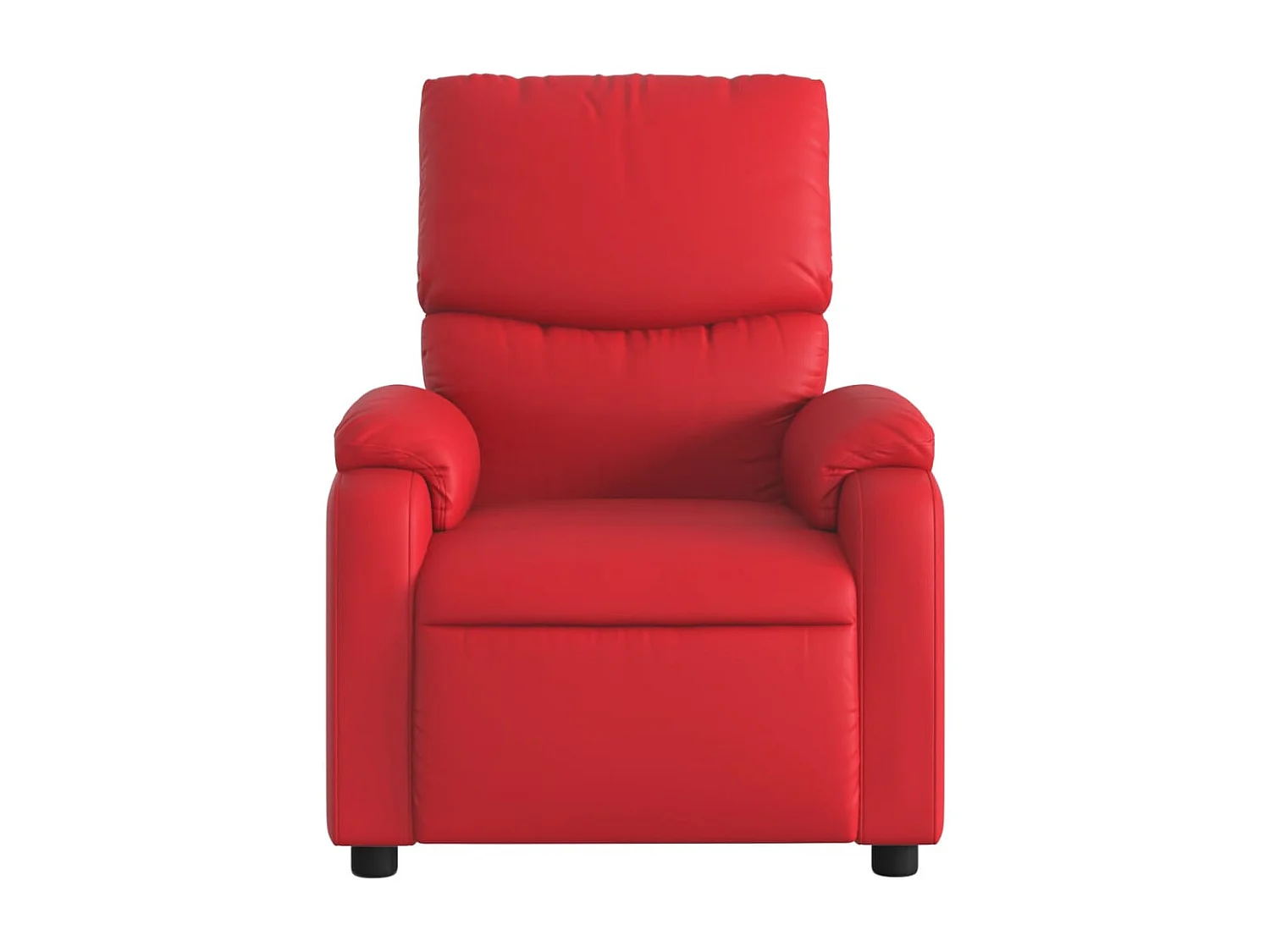 Relaxsessel Elektrisch | Lounge Sessel indoor Rot Kunstleder SHL37995