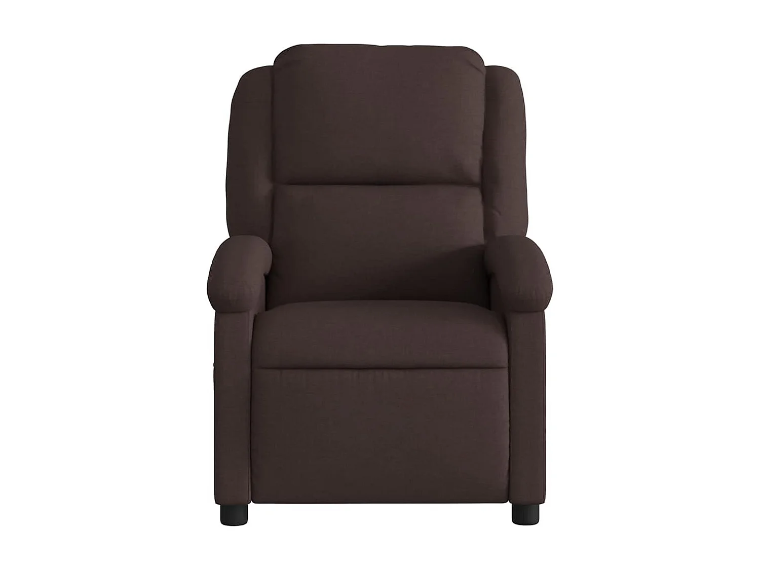 Sillón de relax | Sillón reclinable de masaje eléctrico tela marrón oscuro SHL7946