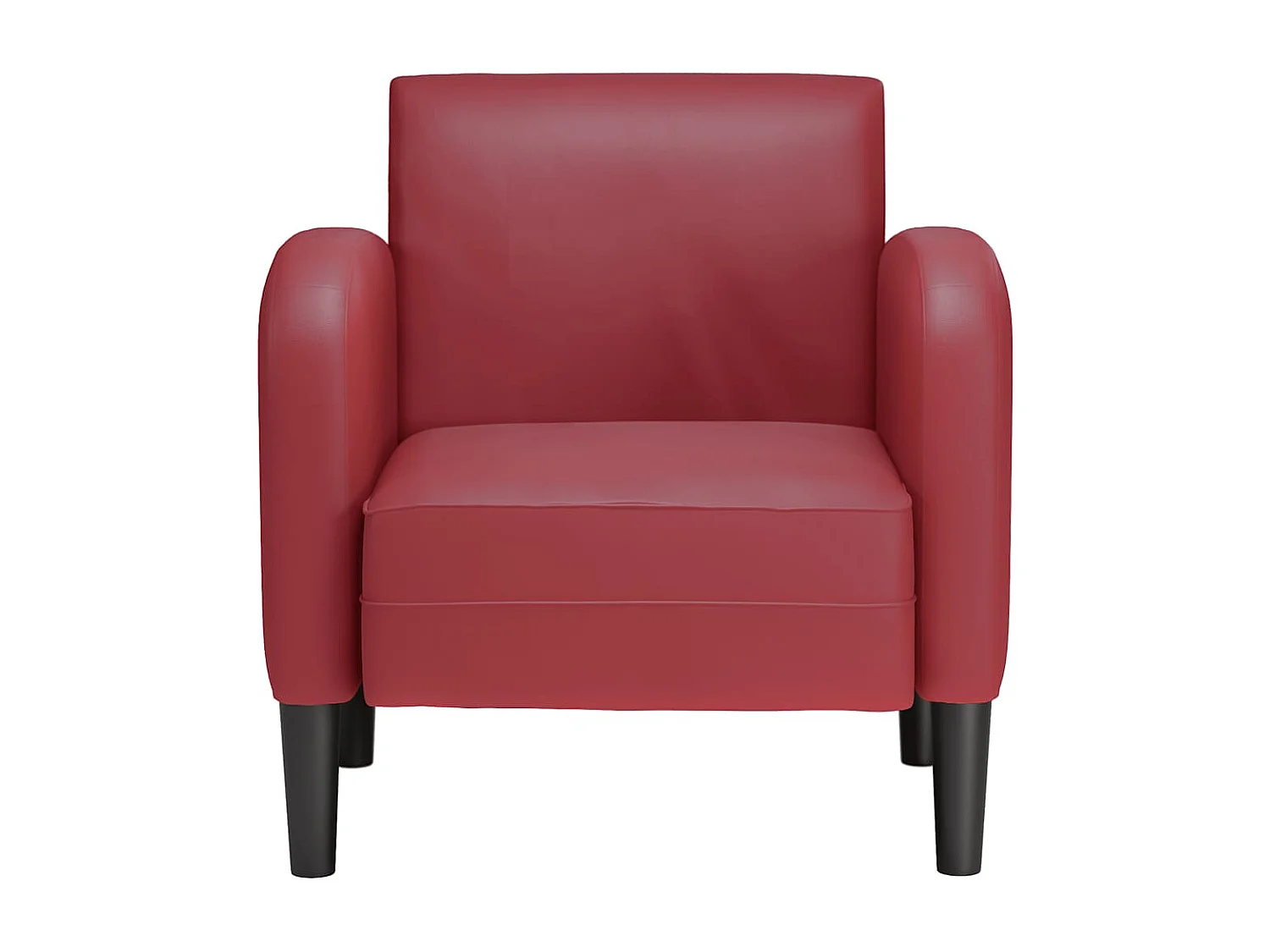 Relaxsessel | Lounge Sessel mit Armlehnen Weinrot 54 cm Kunstleder SHL4045