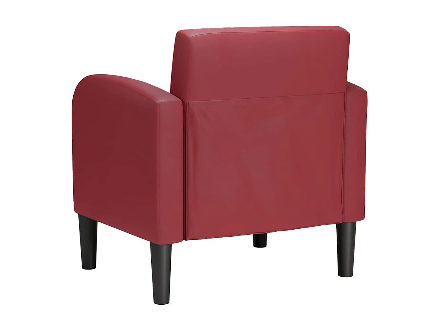 Relaxsessel | Lounge Sessel mit Armlehnen Weinrot 54 cm Kunstleder SHL4045