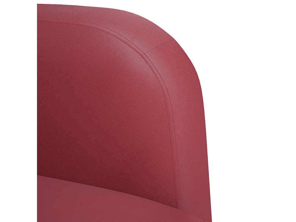 Relaxsessel | Lounge Sessel mit Armlehnen Weinrot 54 cm Kunstleder SHL4045