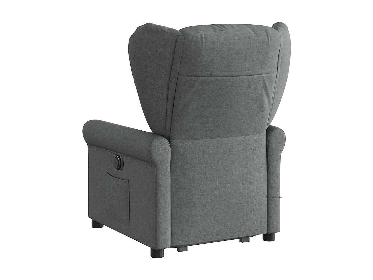 Fauteuil inclinable électrique-Chaise de relax-Fauteuil de Massage Gris foncé Tissu SHL1220