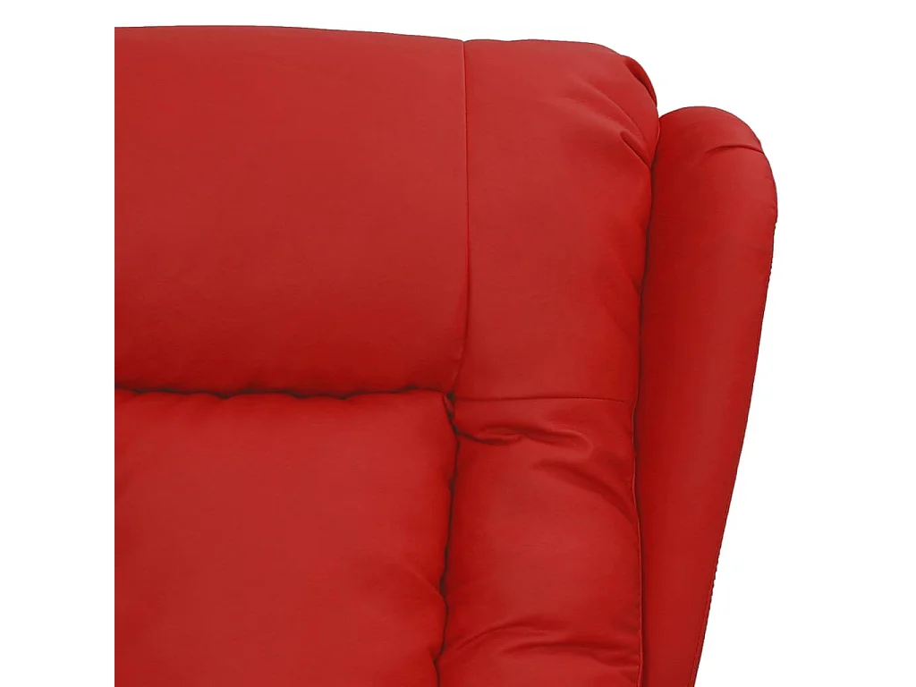 Sillón de relax | Silla | Sillón reclinable eléctrico de cuero sintético rojo tinto SHL6335