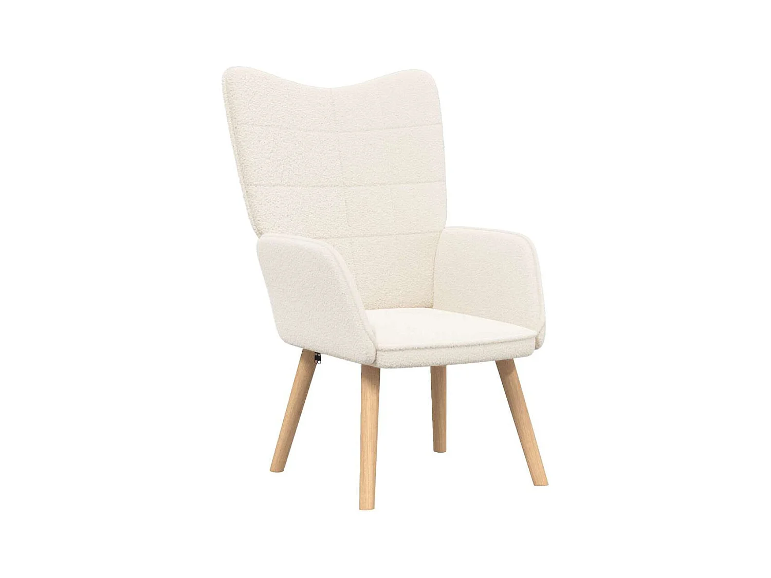 Fauteuil Salon-Chaise de relax Crème 62x67x95.5 cm tissu SHL5487