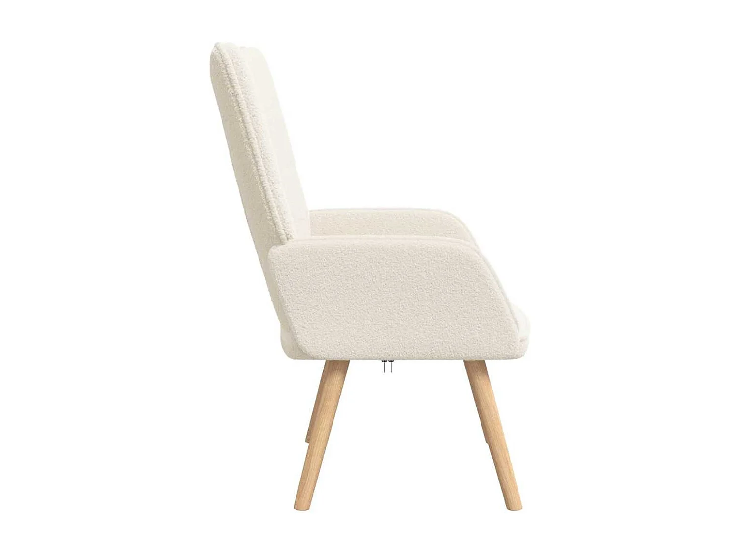 Fauteuil Salon-Chaise de relax Crème 62x67x95.5 cm tissu SHL5487