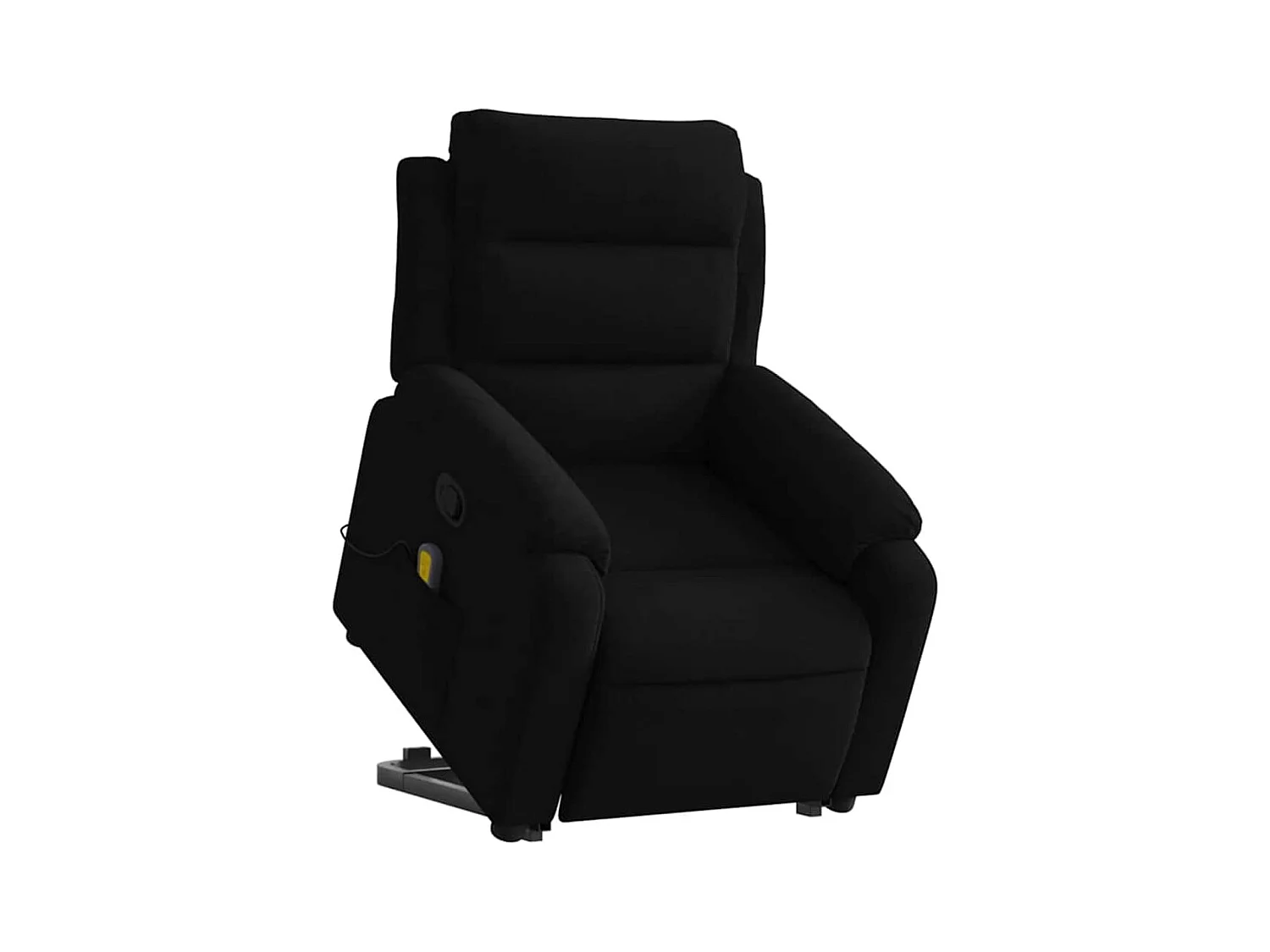 Sillón de relax | Sillón reclinable de masaje elevable terciopelo negro SHL2670