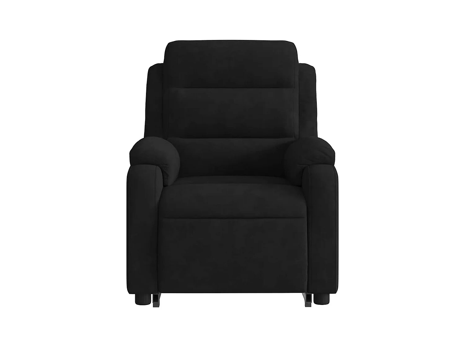 Sillón de relax | Sillón reclinable de masaje elevable terciopelo negro SHL2670