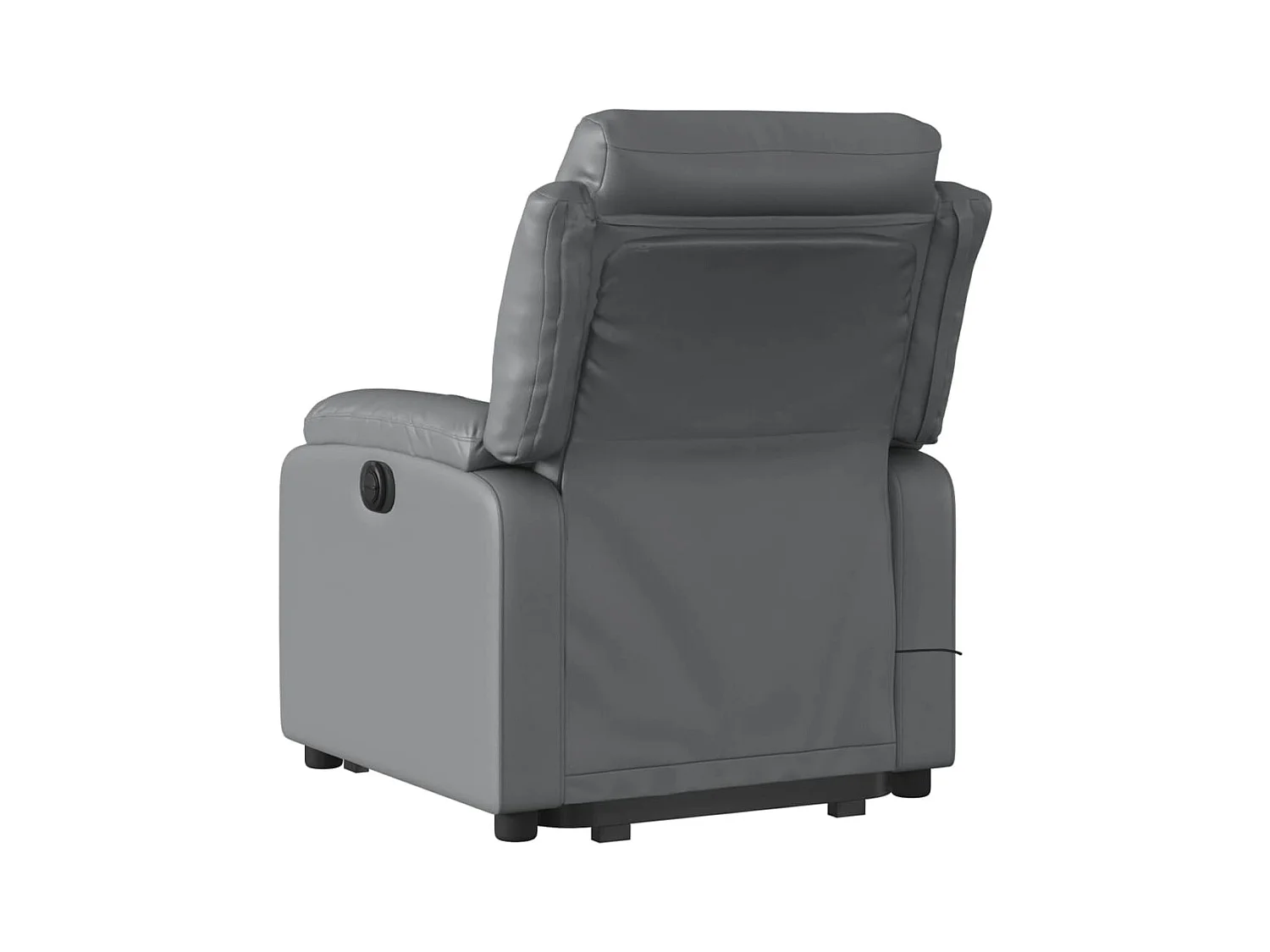 Sillón de relax | Sillón reclinable de masaje de pie cuero artificial gris SHL8572