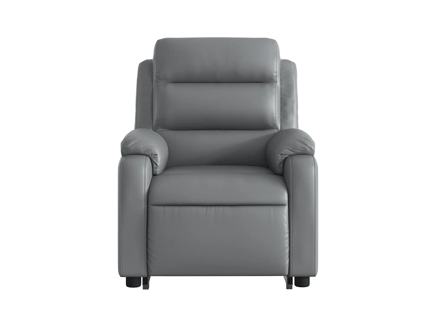 Sillón de relax | Sillón reclinable de masaje de pie cuero artificial gris SHL8572