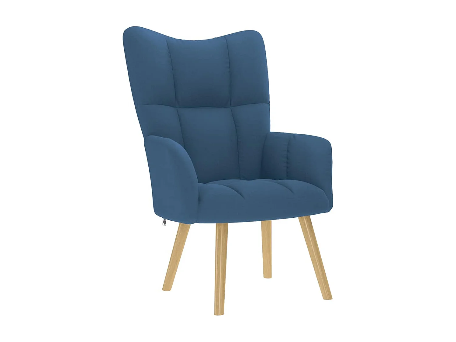 Sillón de relax | Silla de relax con taburete tela azul SHL6169