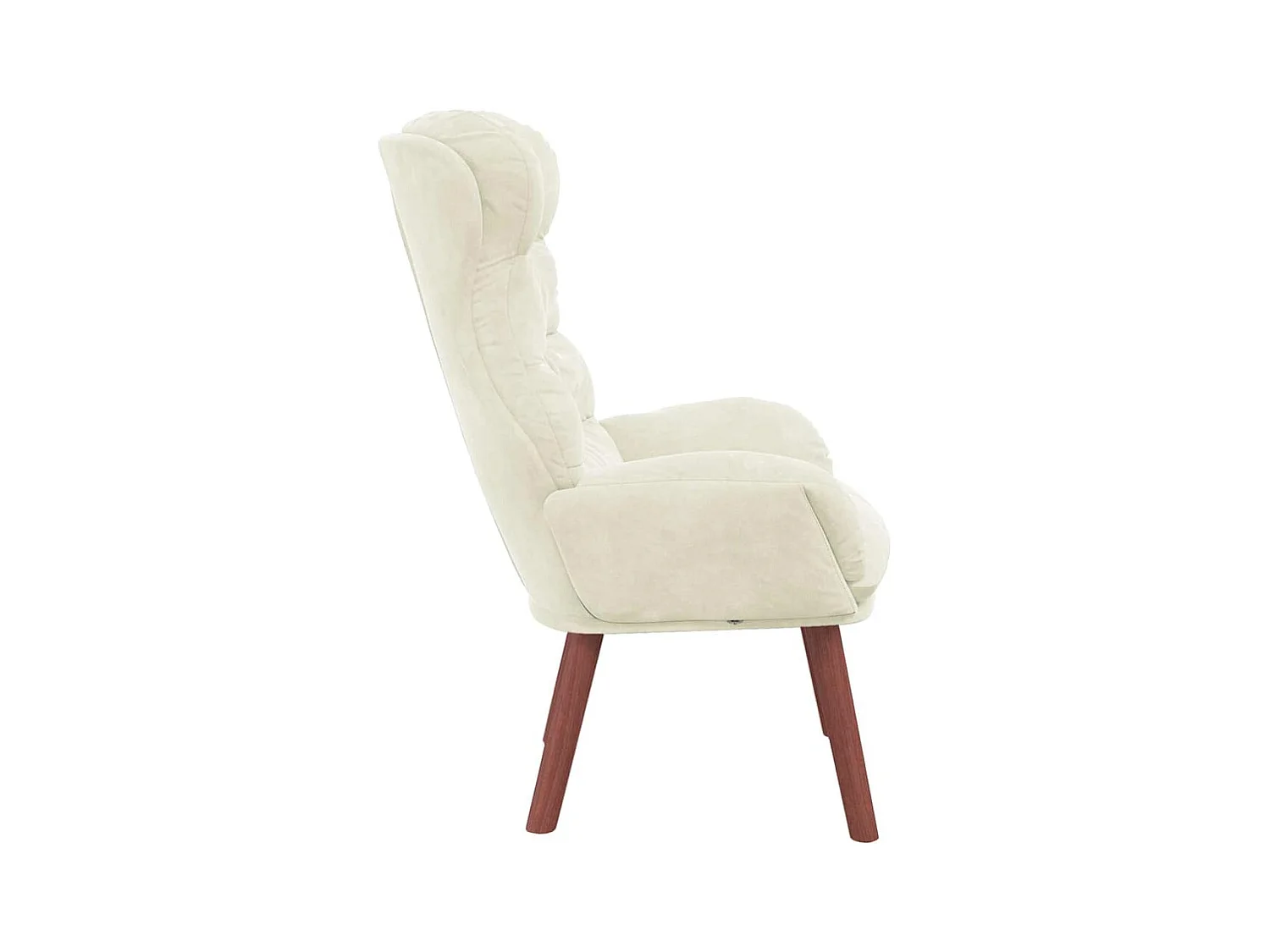 Sillón de relax | Silla Relax | Sillón de salón Crema 69x74x93 cm Terciopelo SHL9115