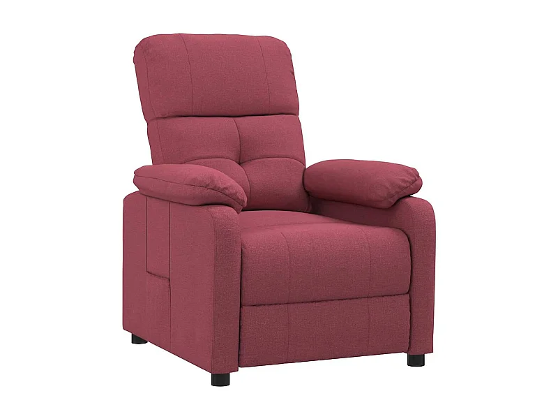 Relaxsessel | Lounge Sessel für Wohnzimmer Weinrot Stoff SHL96697