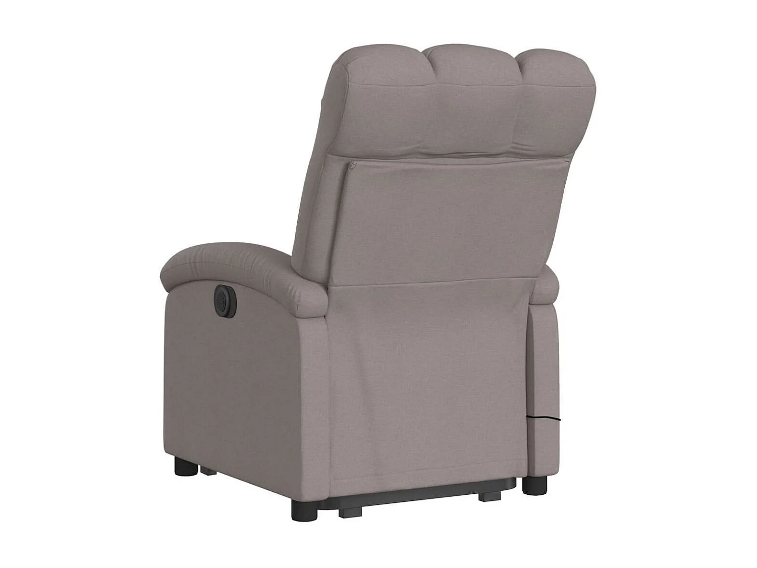 Fauteuil inclinable électrique-Chaise-Fauteuil de Massage Taupe Tissu SHL1758