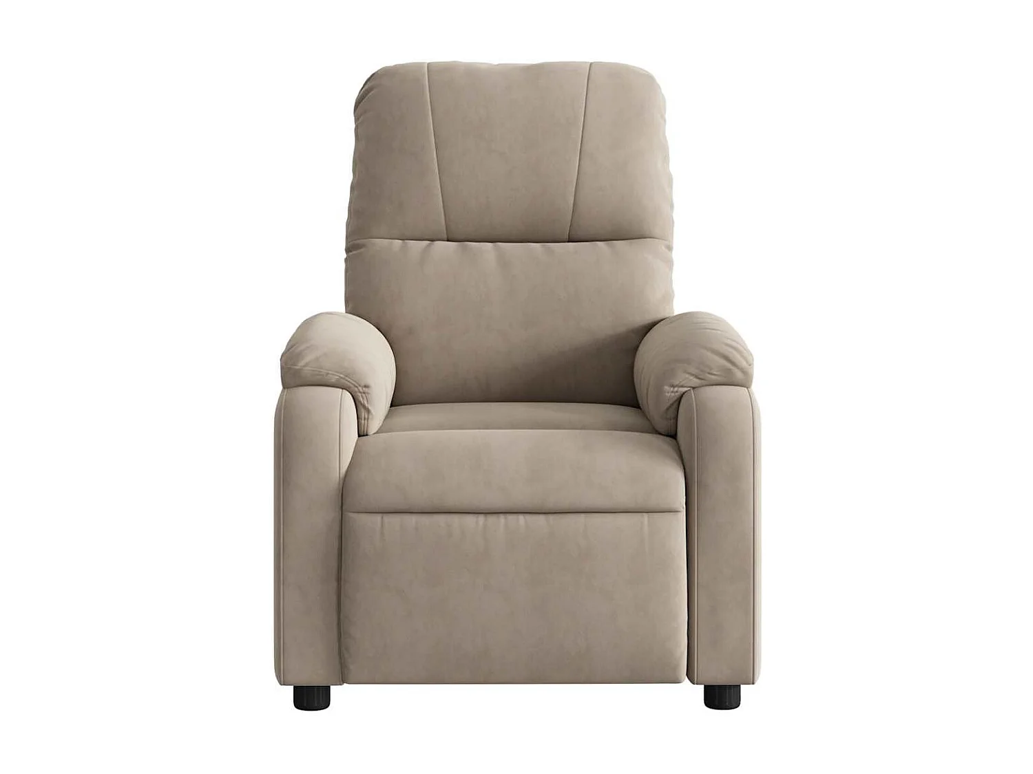 Sillón de relax | Sillón reclinable de masaje tela de microfibra gris taupe SHL5808