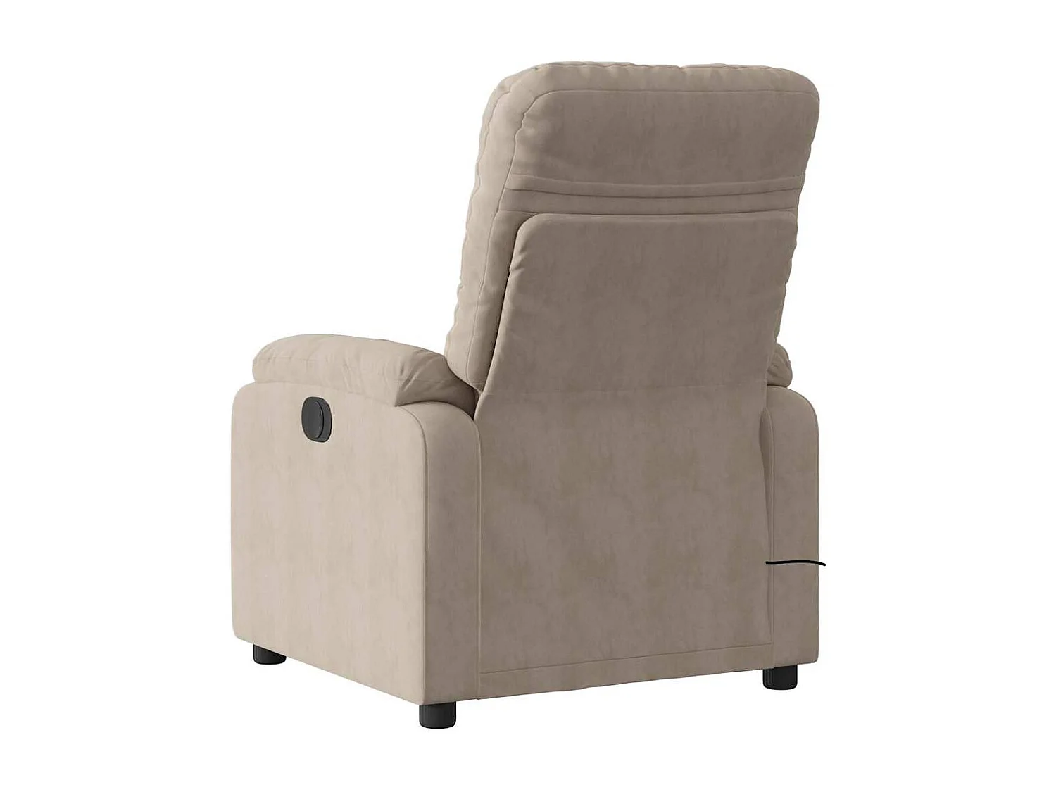 Fauteuil inclinable-Fauteuil salon de massage taupe tissu microfibre SHL5333