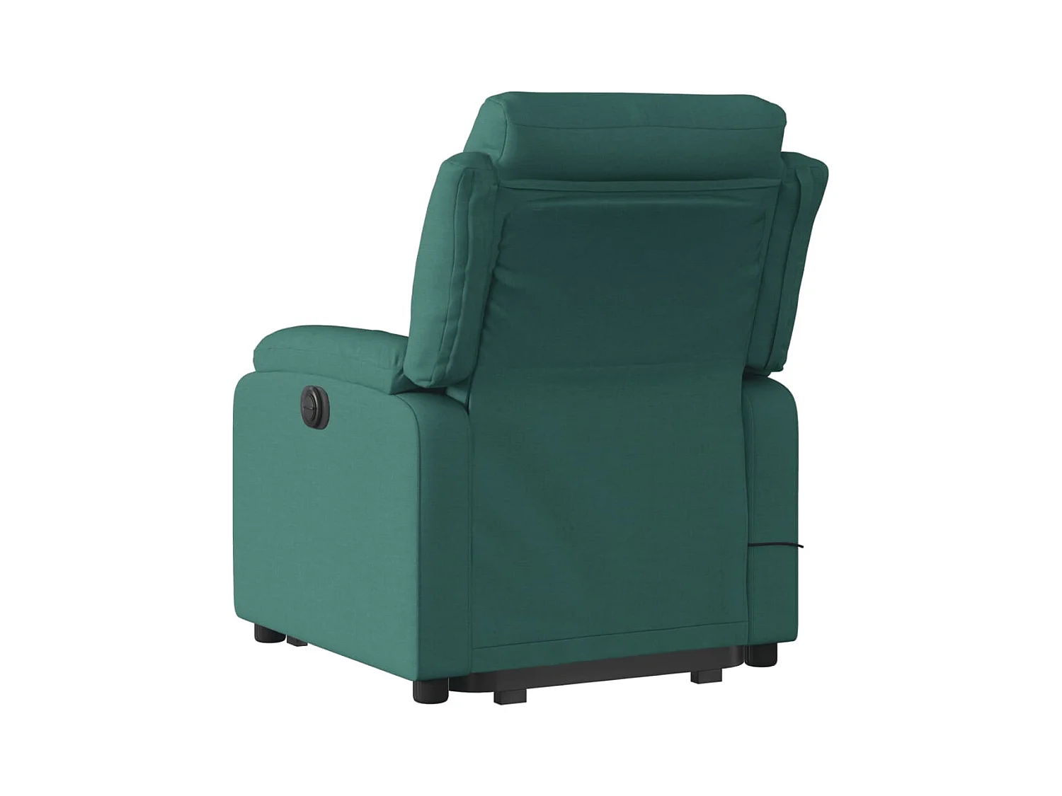 Silla de masaje reclinable de pie de tela verde oscura SHL2414