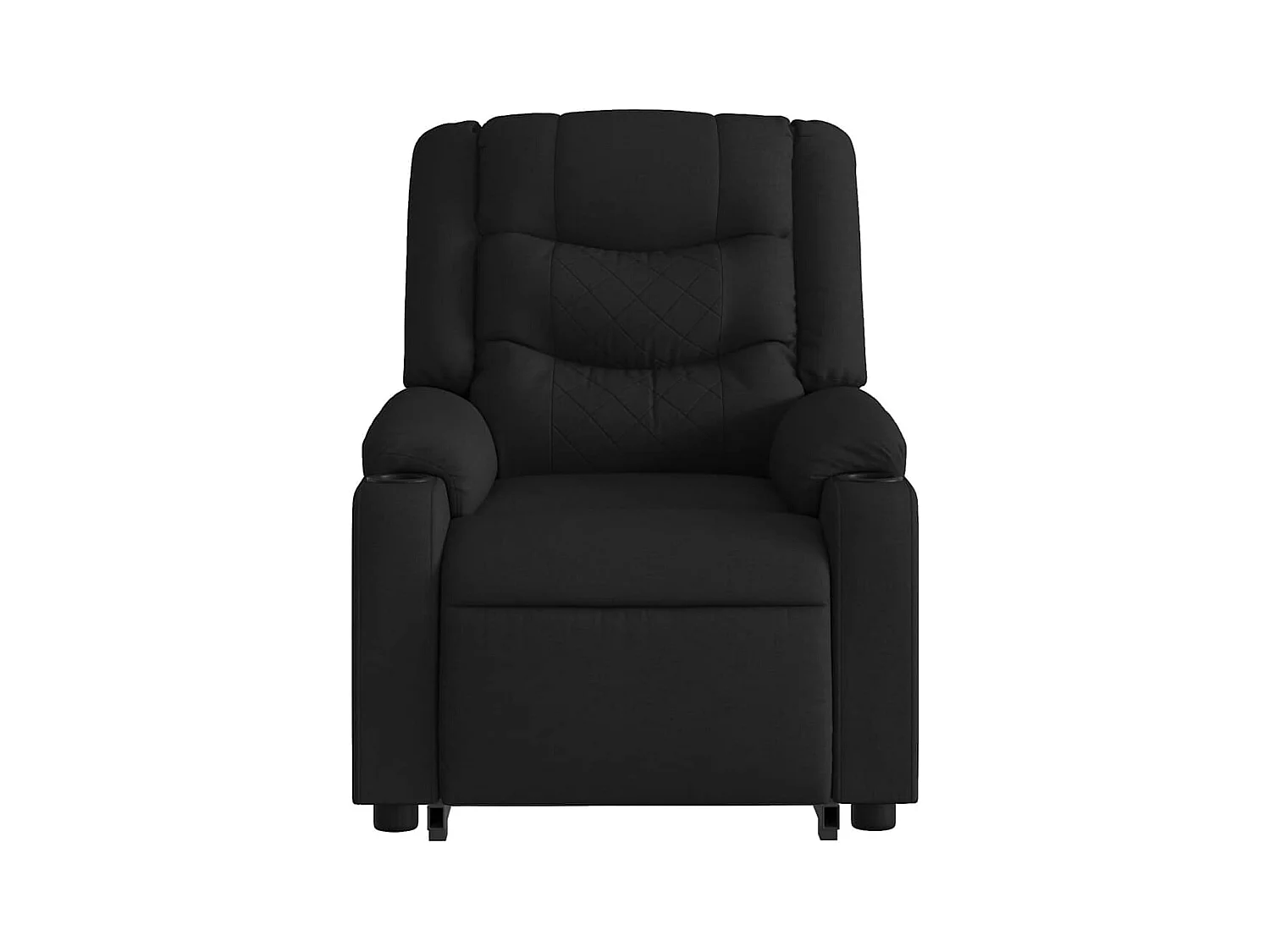 Poltrona de massagens reclinável elevatória tecido preto SHL974182