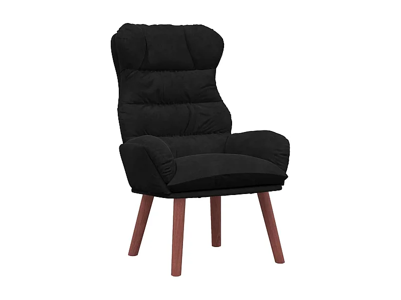 Sillón de relax | Silla Relax | Sillón de salón Negro 69x74x93 cm Terciopelo SHL3277