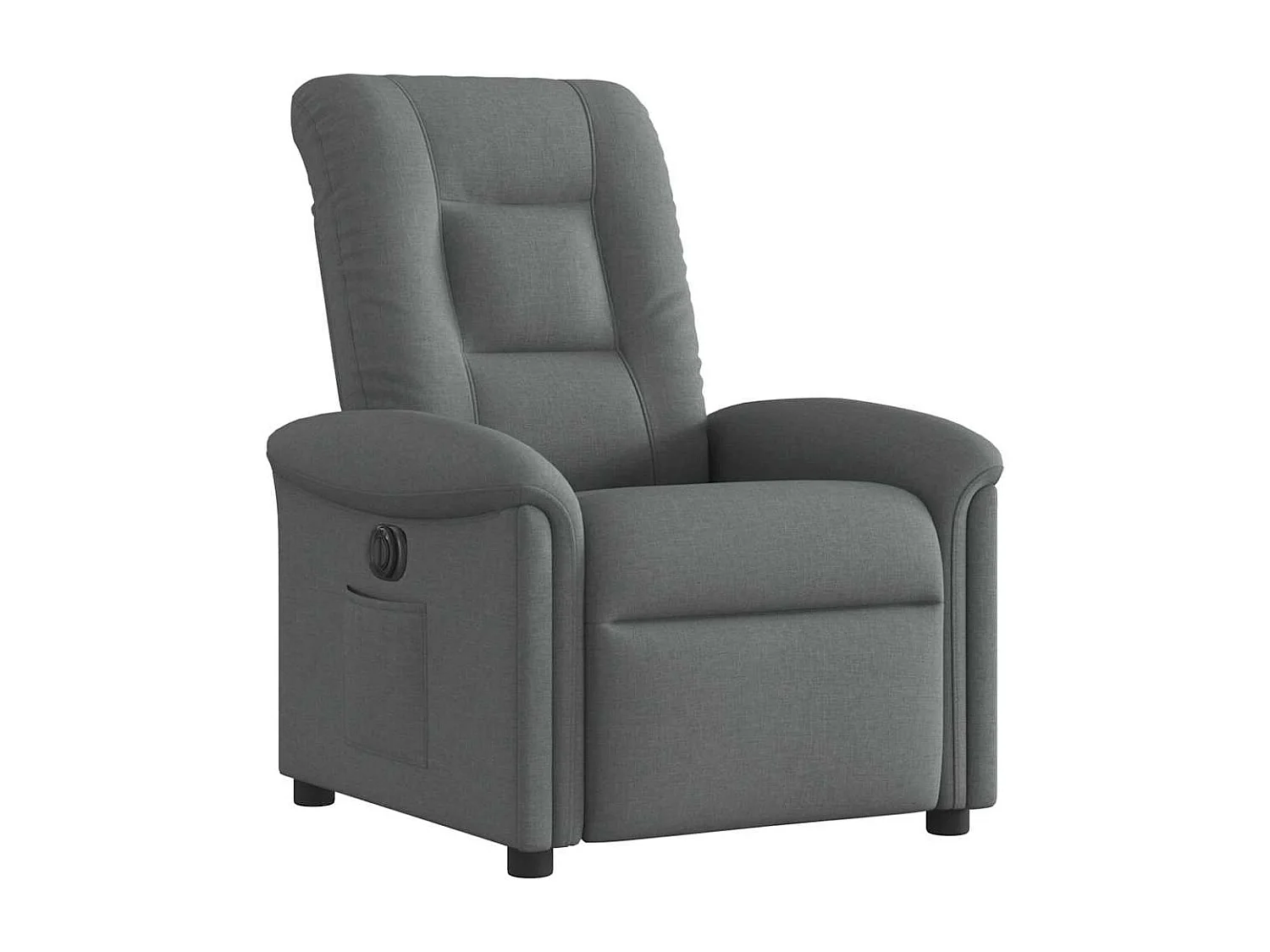 Relaxsessel Elektrisch | Lounge Sessel indoor Dunkelgrau Stoff SHL3241