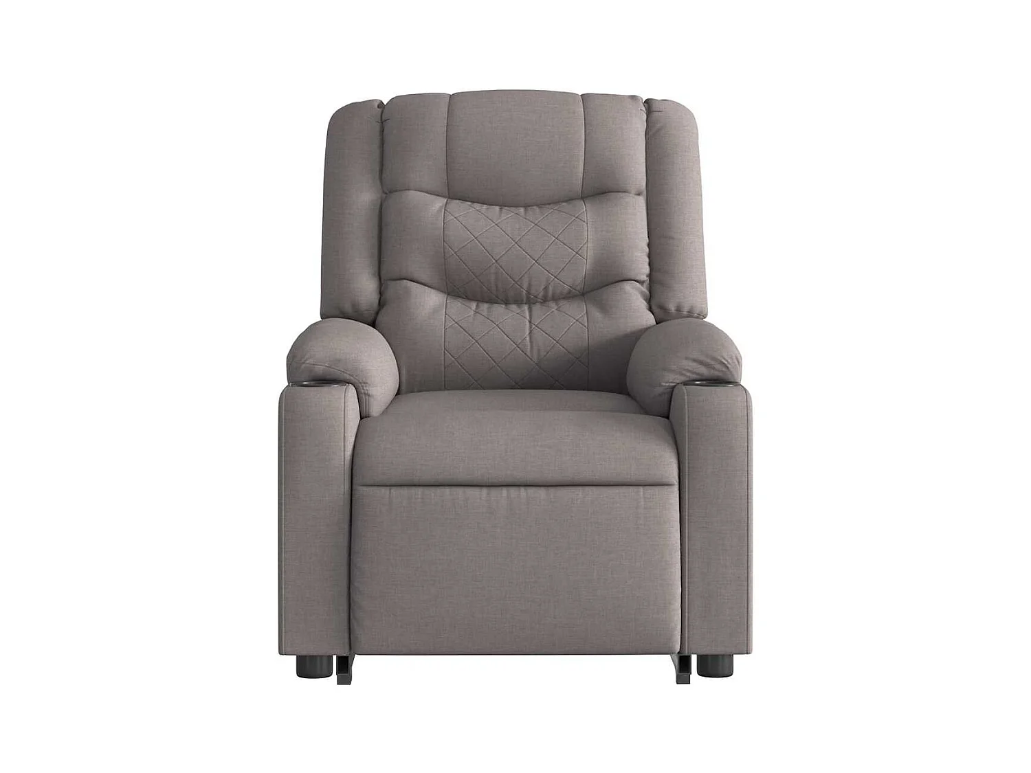 Sillón de relax | Sillón reclinable de masaje elevable tela gris taupé SHL8293