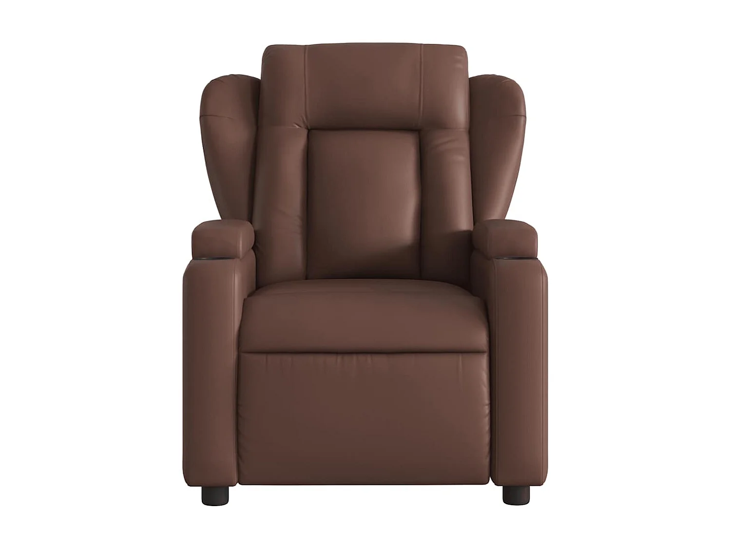 Fauteuil inclinable électrique-Chaise de relax-Fauteuil salon Marron Similicuir SHL2529