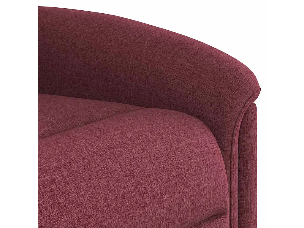 Fauteuil inclinable-Chaise de relax-Fauteuil de Massage Rouge bordeaux Tissu SHL3006