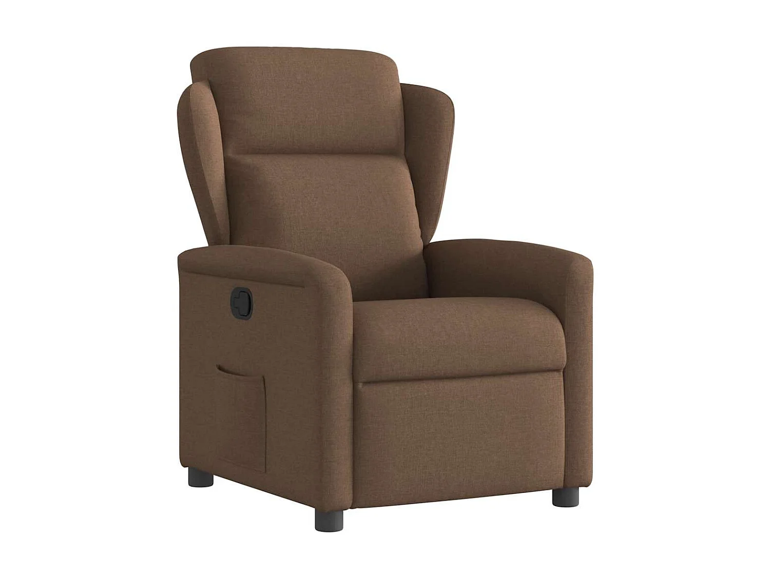 Fauteuil inclinable-Chaise de relax-Fauteuil TV Marron Tissu SHL1180