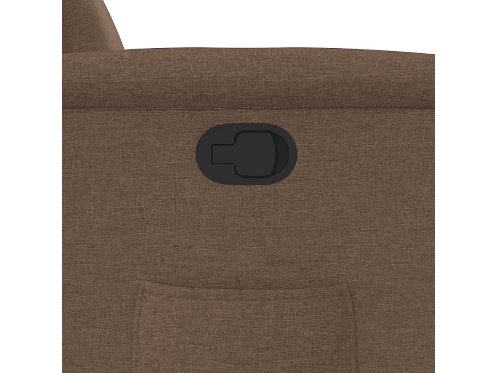 Fauteuil inclinable-Chaise de relax-Fauteuil TV Marron Tissu SHL1180