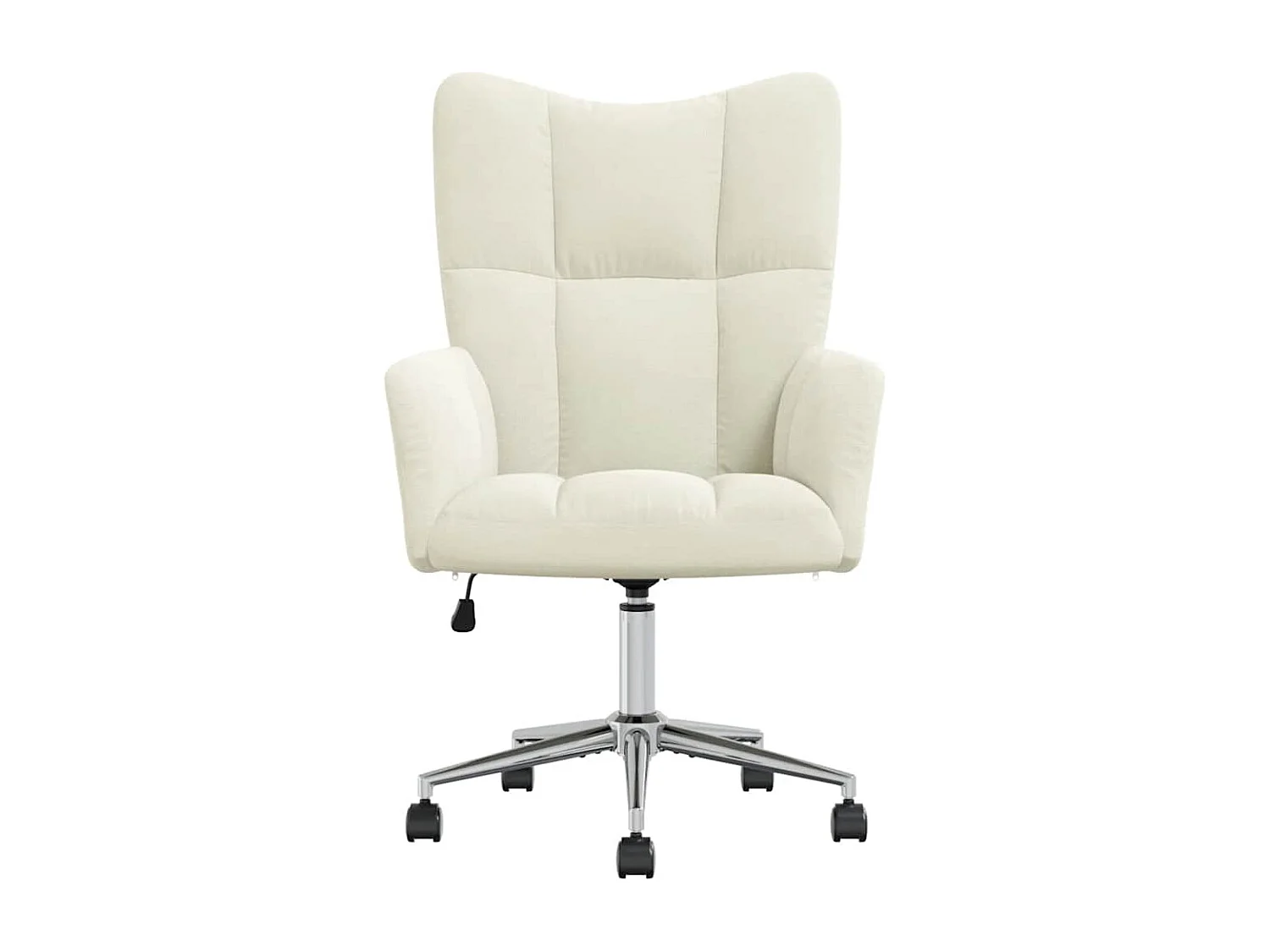 Relaxsessel | Lounge Sessel Cremeweiß Samt SHL56997