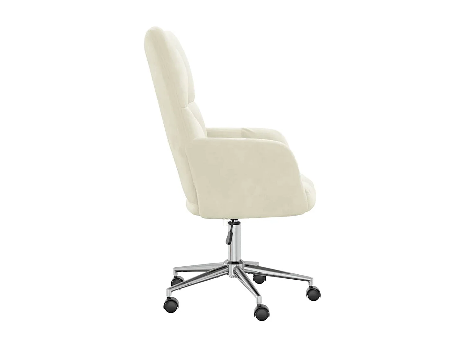 Relaxsessel | Lounge Sessel Cremeweiß Samt SHL56997