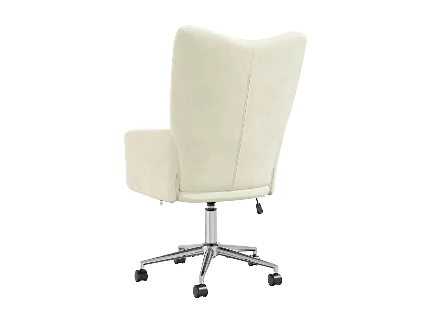 Relaxsessel | Lounge Sessel Cremeweiß Samt SHL56997