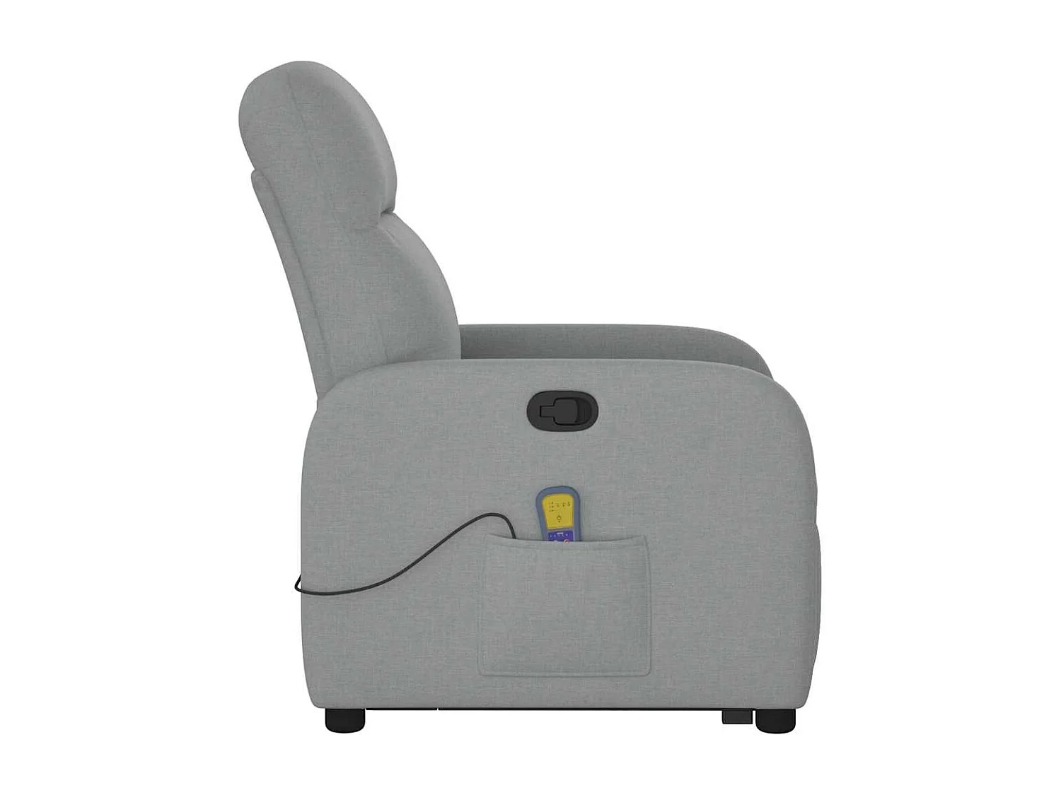 Fauteuil inclinable-Chaise de relax-Fauteuil de Massage Gris clair Tissu SHL4237