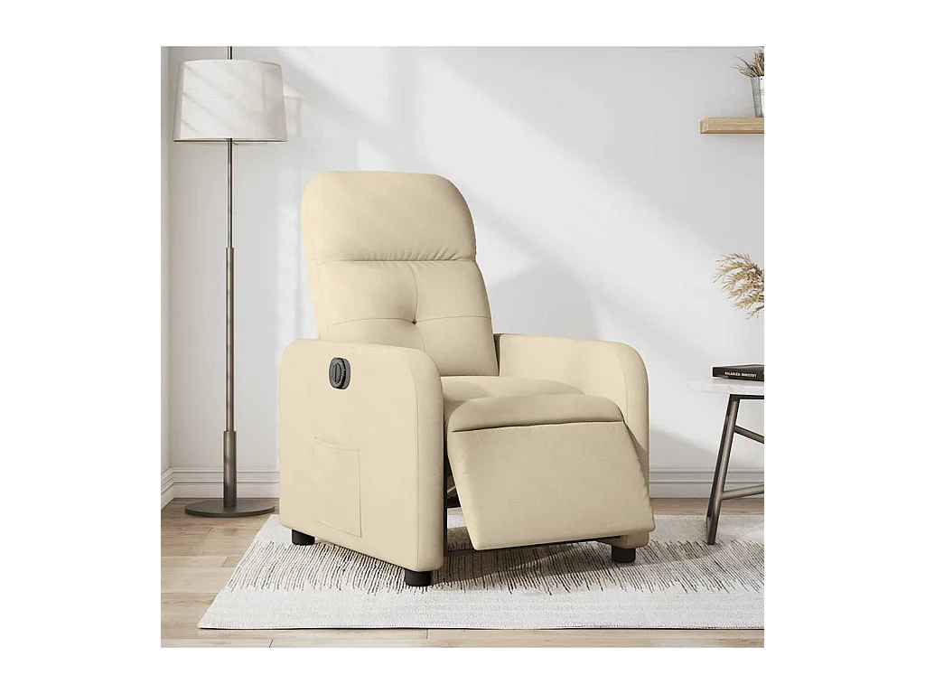 Sillón de relax | Silla | Sillón reclinable eléctrico de tela crema SHL3130