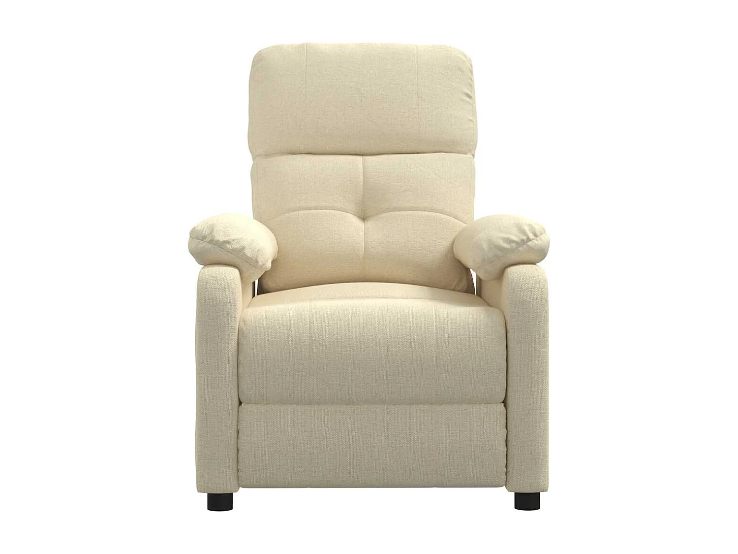 Poltrona Salotto | Sedia | Poltrona Reclinabile in Tessuto Crema SHL8781