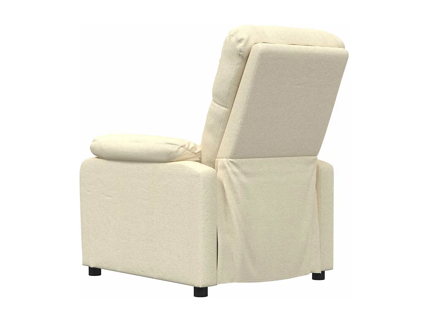 Poltrona Salotto | Sedia | Poltrona Reclinabile in Tessuto Crema SHL8781