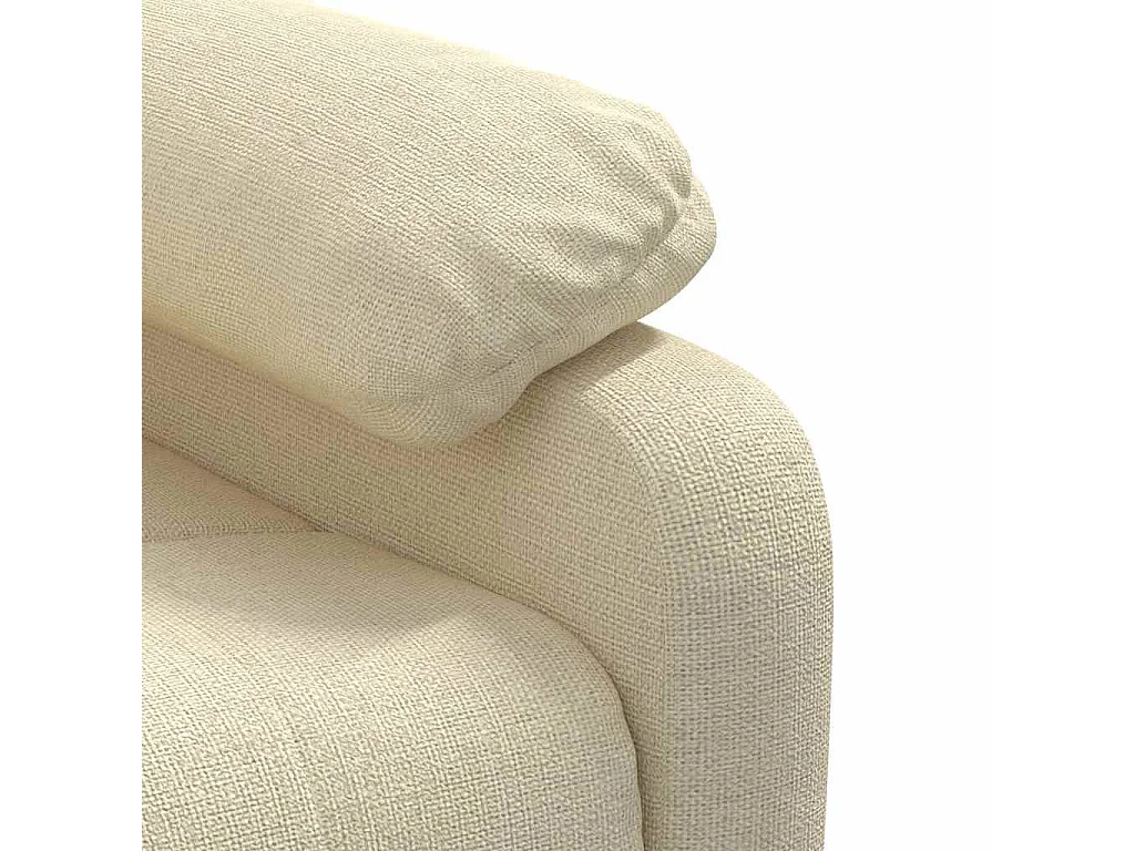 Poltrona Salotto | Sedia | Poltrona Reclinabile in Tessuto Crema SHL8781