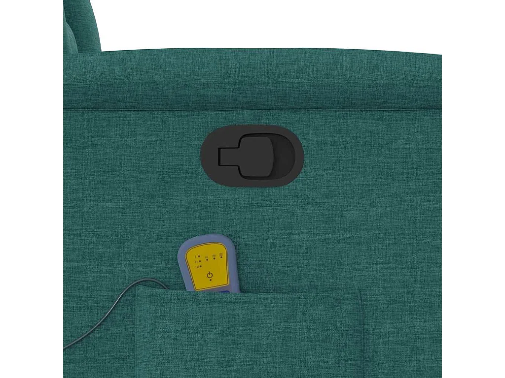 Fauteuil inclinable-Chaise de relax-Fauteuil de Massage Vert foncé Tissu SHL2499