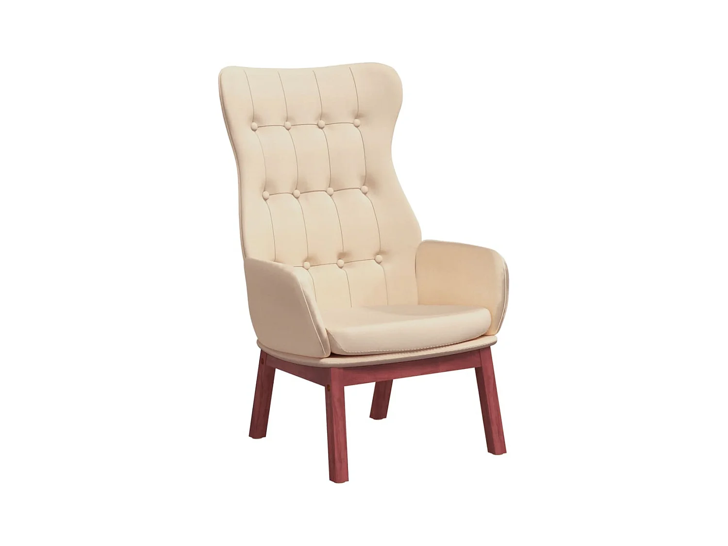 Sillón de relax | Silla de relax de tela color crema SHL6320