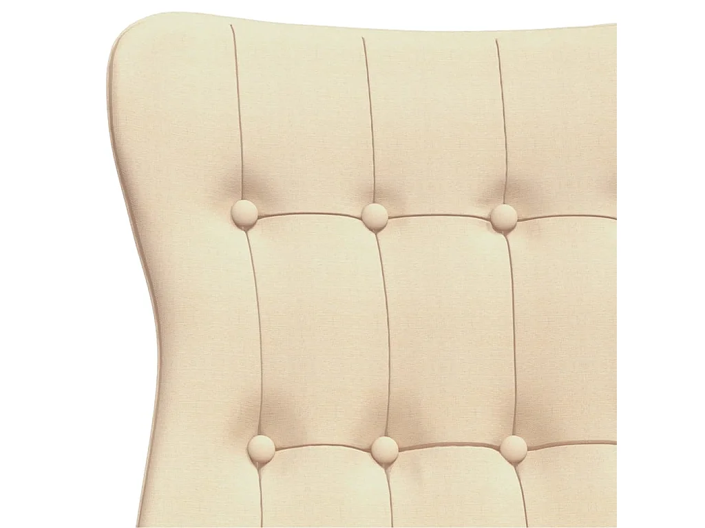Chaise de relaxation-Fauteuil de Salon Crème Tissu SHL2794