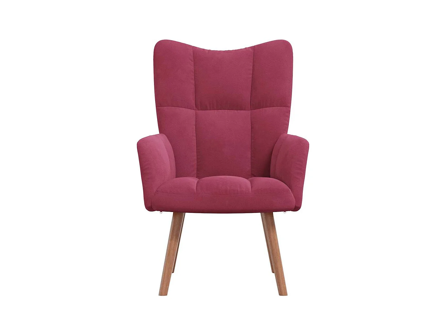 Chaise de relaxation-Fauteuil de Salon Rouge bordeaux Velours SHL4371