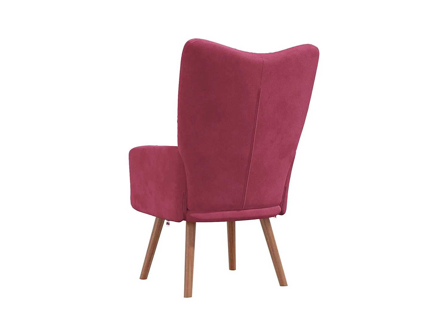Chaise de relaxation-Fauteuil de Salon Rouge bordeaux Velours SHL4371