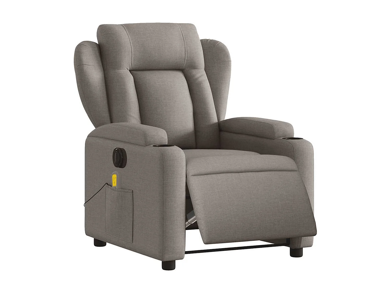Massagesessel Elektrisch | Relaxsessel indoor Taupe Stoff SHL7693