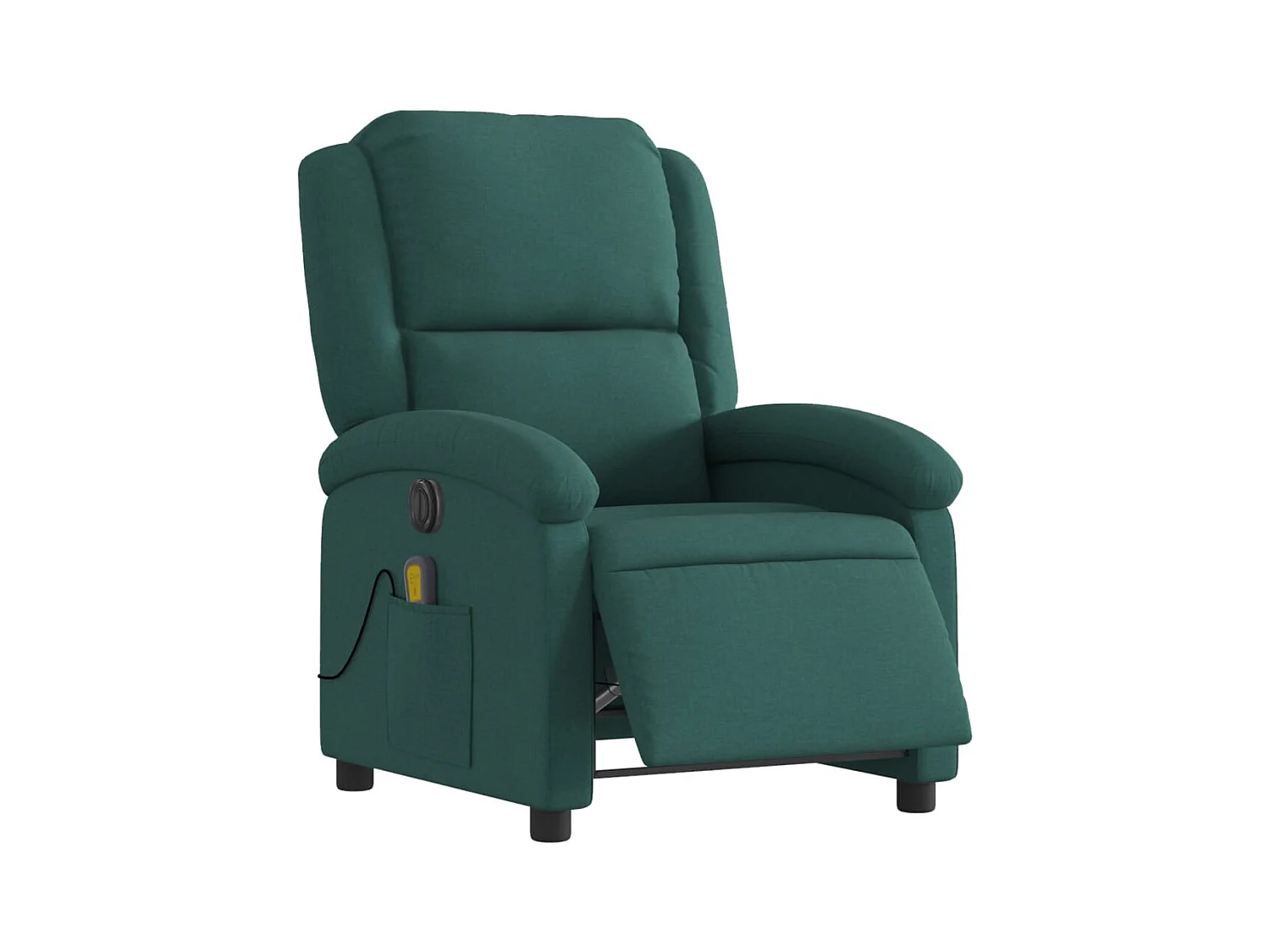 Fauteuil inclinable électrique-Fauteuil de massage pour Salon Vert foncé Tissu SHL2298